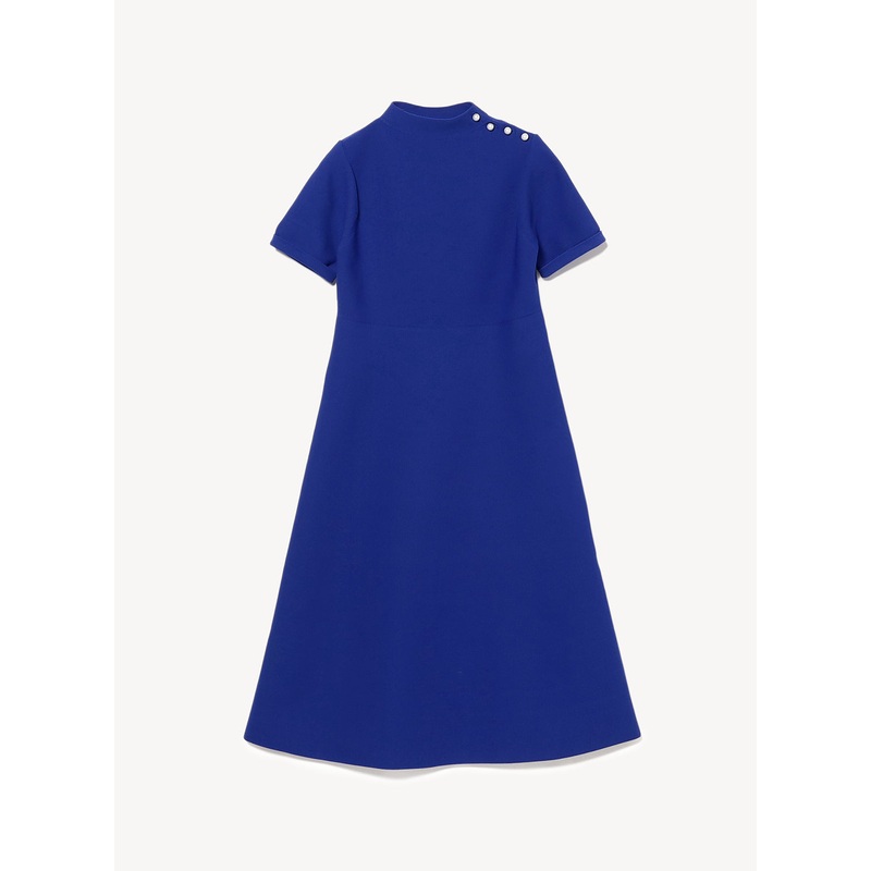 Fit and Flate Knit Dress|Blue|36|38