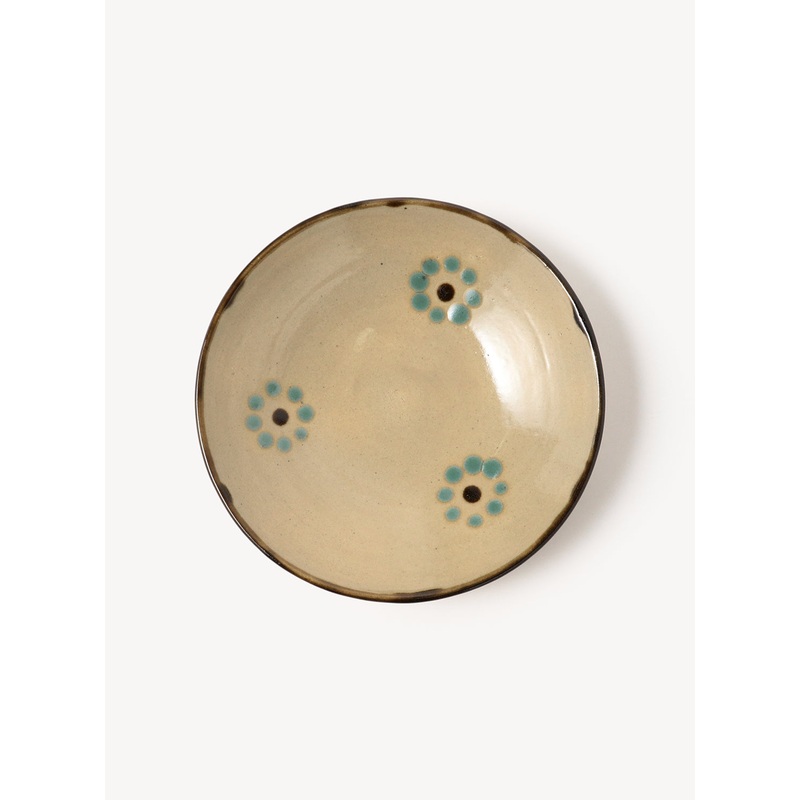 Medium Hamadagama Round Plate|Blue