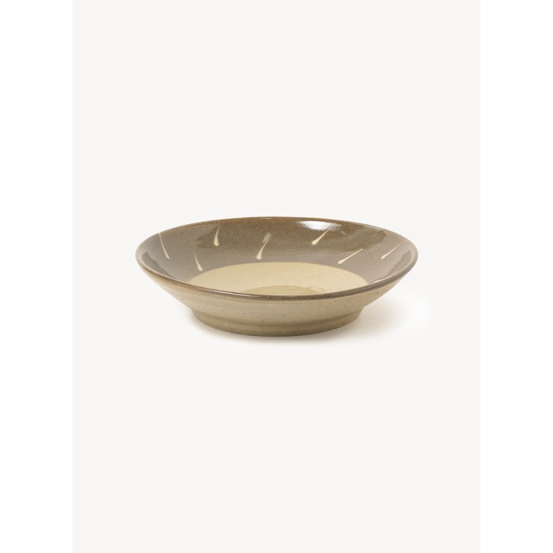 Medium Hamadagama Round Plate|White