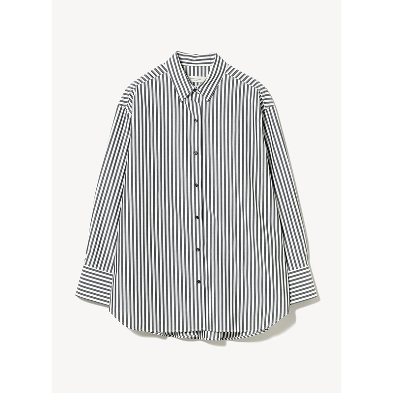 Oversized 2 Way Shirt|Striped|36|38