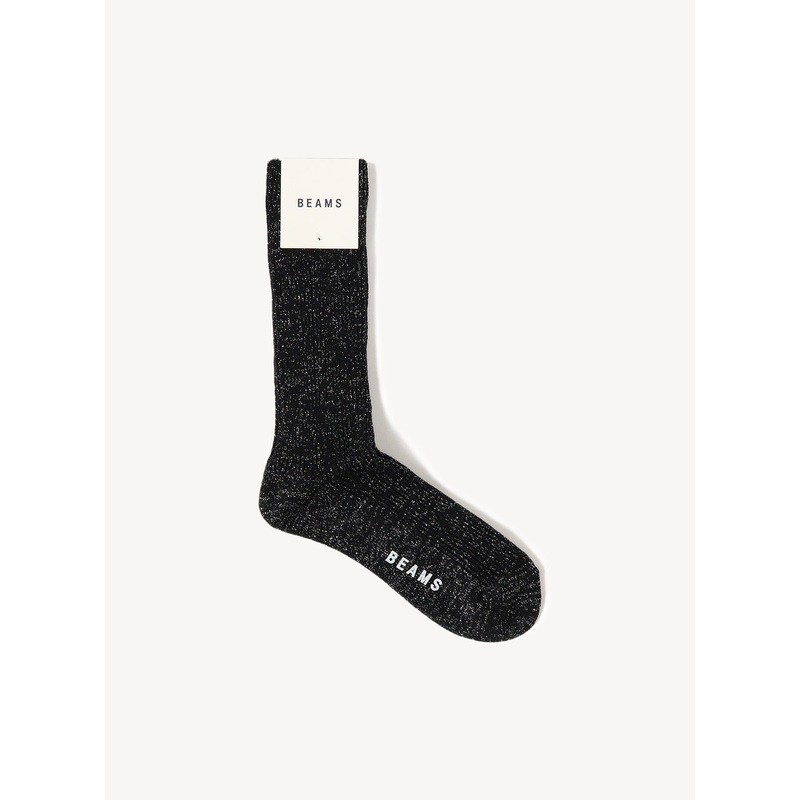 2 Tone Middle Length Socks|Black|One Size