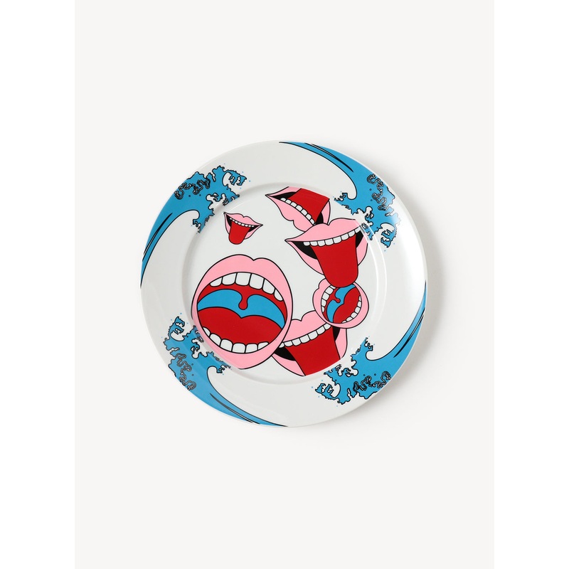 Mouth Wave Plate|White