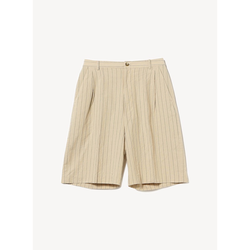Pin Stripe Short Length Pants|Beige|0|1