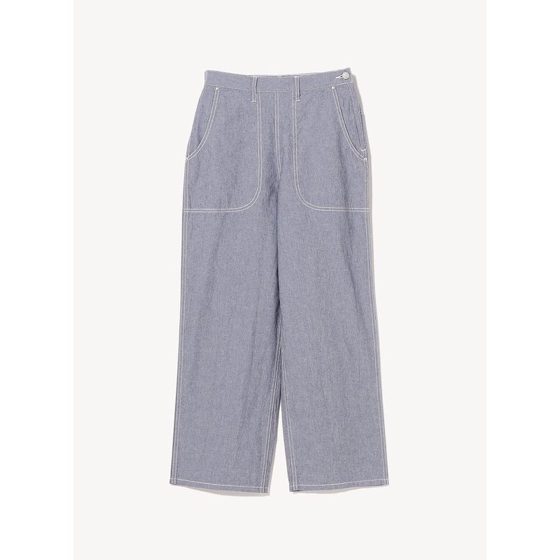 Straight Work Pants|Blue|0|1