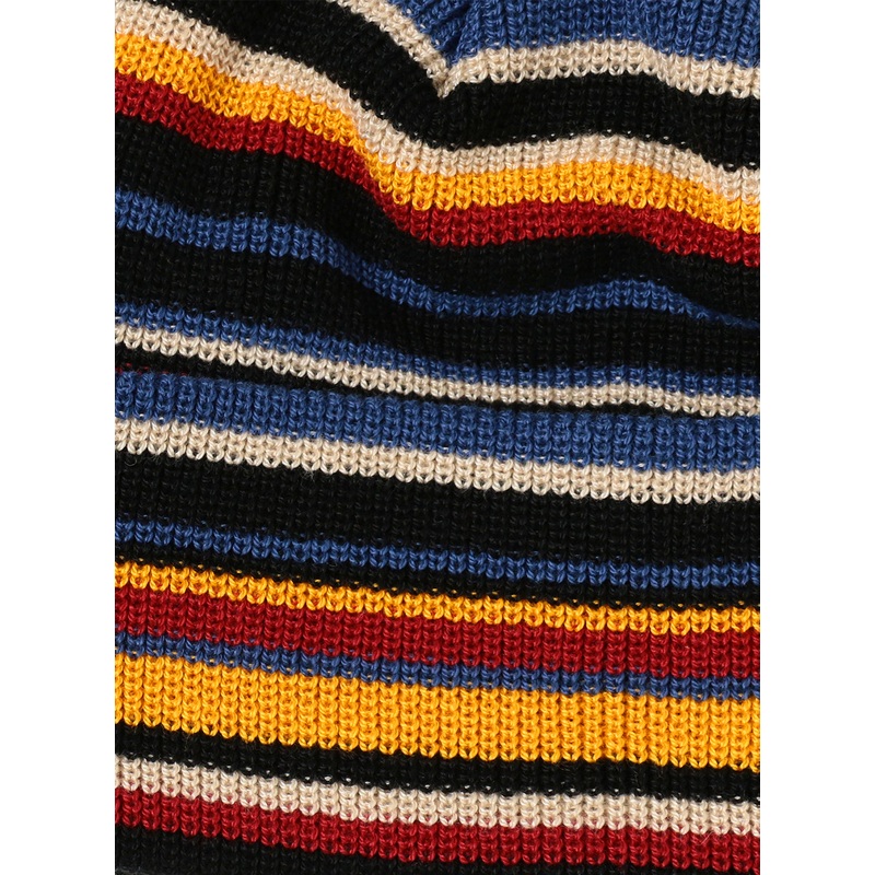 Multi-Border Watch Cap|Black|One Size