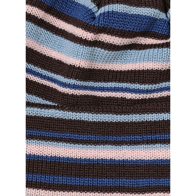 Multi-Border Watch Cap|Brown|One Size