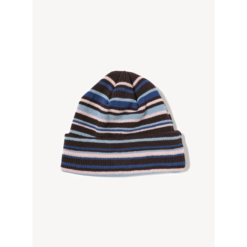 Multi-Border Watch Cap|Brown|One Size