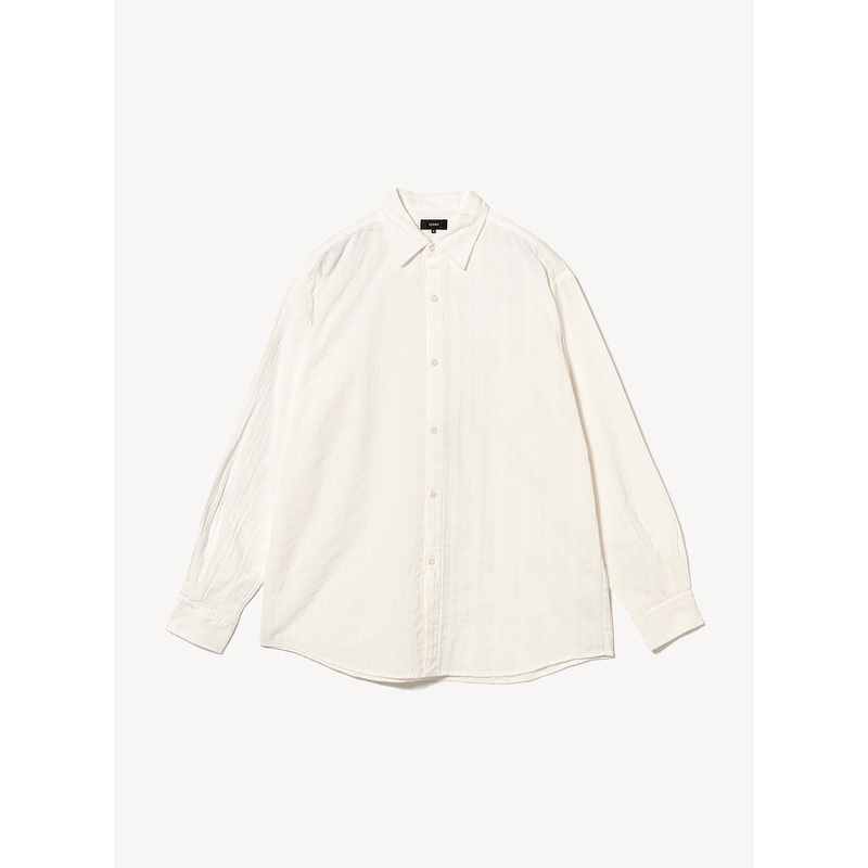 Relaxed Fit Crazy Dobby Shirt|White|S|M|L|XL