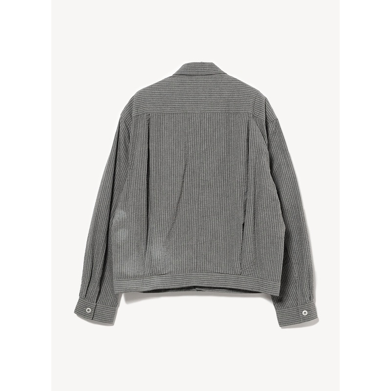 Seersucker Balloon Jacket|Charcoal Grey|S|M|L|XL