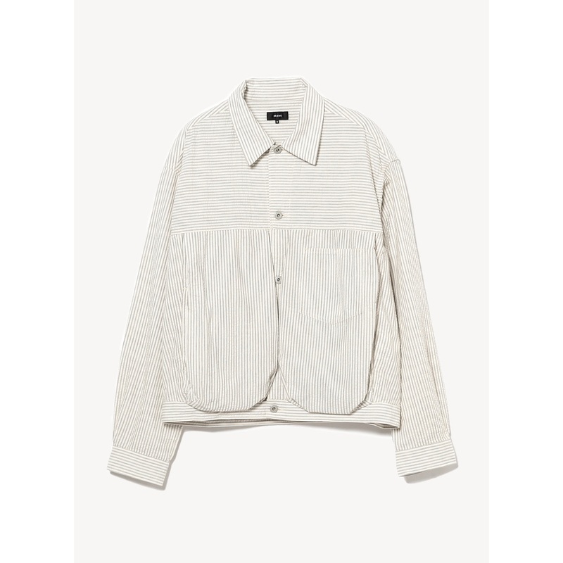Seersucker Balloon Jacket|Light Gray|S|M|L|XL