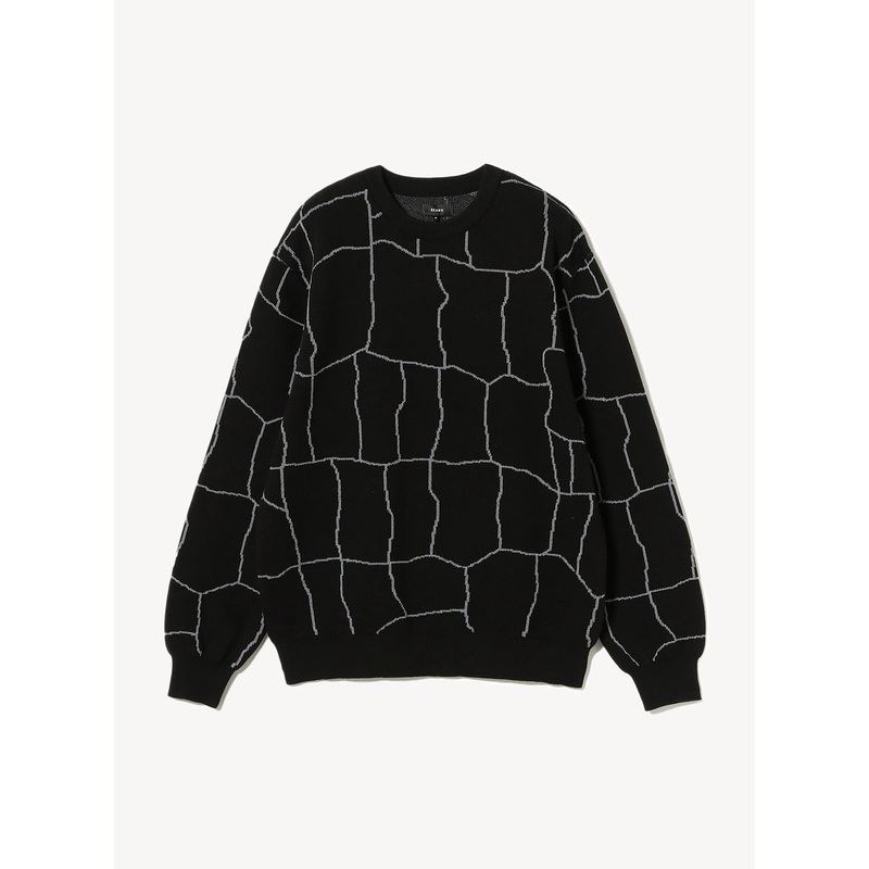 12 Gauge Spider Web Crew Knit|Black|S|M|L|XL