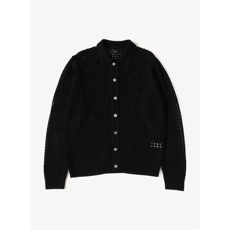5 Gauge Mesh Polo Shirt|Black|S|M|L|XL