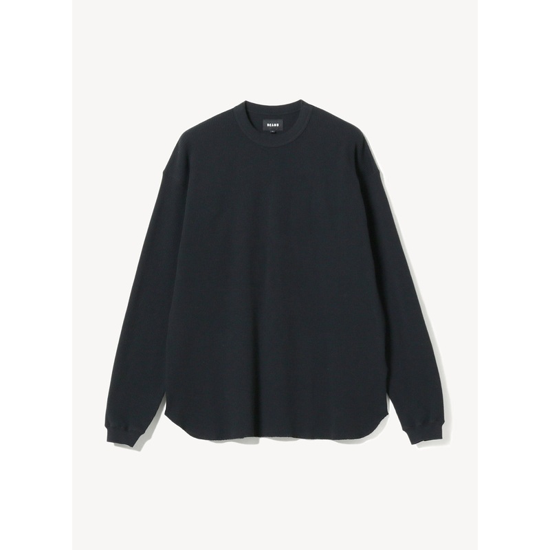 Loose Crewneck Thermal|Black|S|M|L|XL