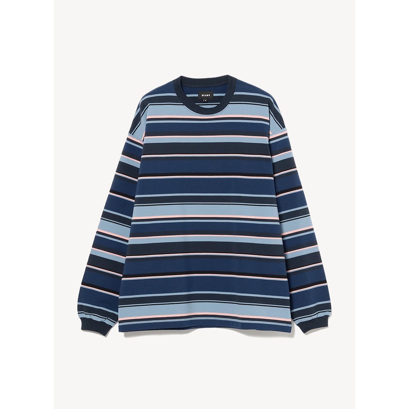 Multi Border Long Sleeve T-Shirt