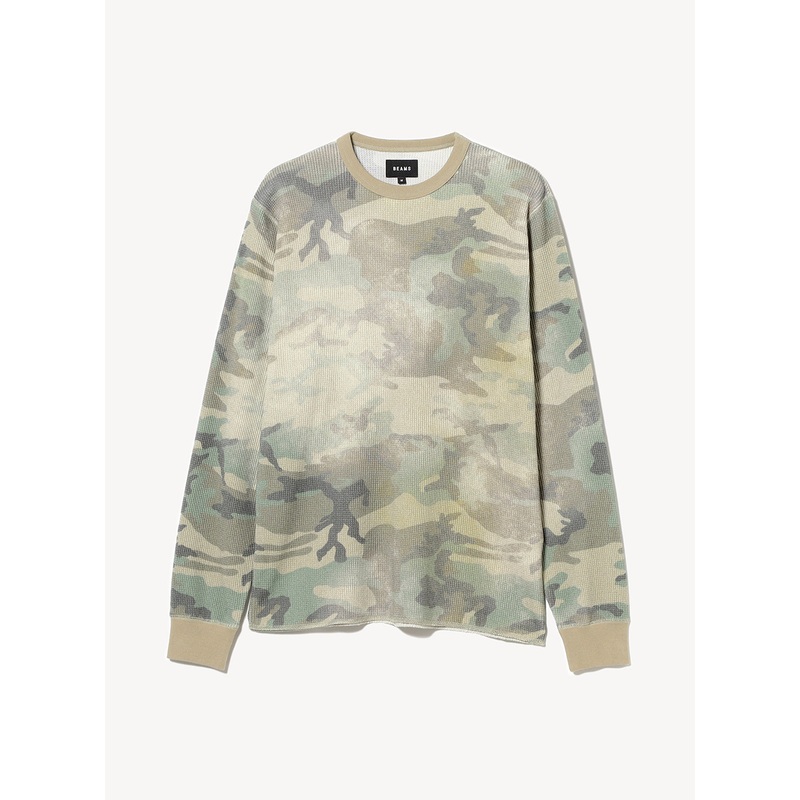 Printed Thermal Crewneck T-Shirt