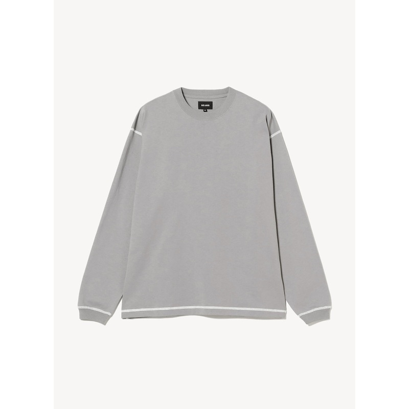 Stitched Crewneck T-Shirt|Goma|S|M|L|XL