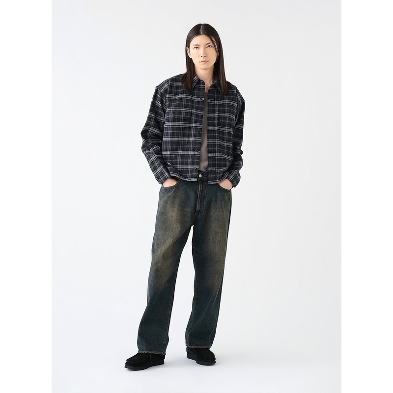 Wide Fit Denim Pants|Dusty Indigo|S|M|L|XL