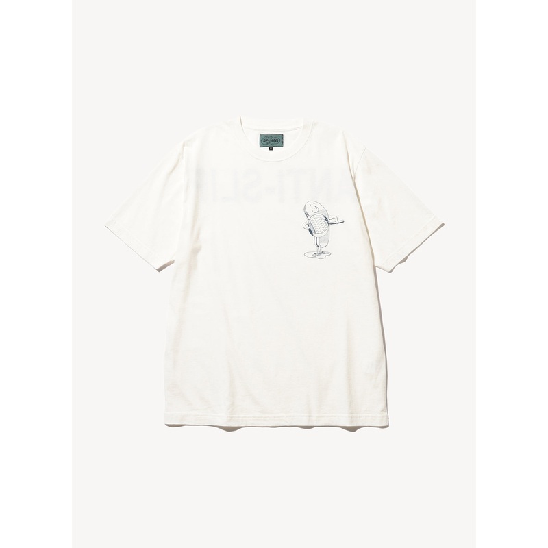 ANTI-SLIP Print Tee|White|S|M|L|XL