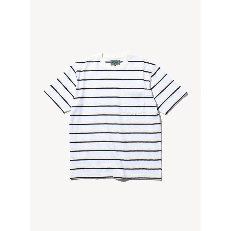Pocket Tee Stripe|White|S|M|L|XL|2XL