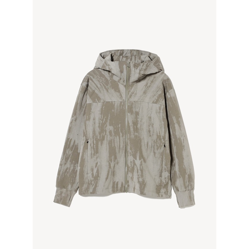 Raised Zip-Up Hoodie|Olive|S|M|L|XL