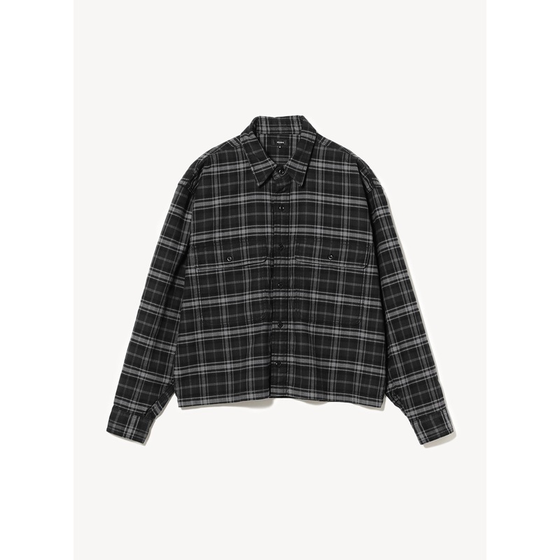 Short Checked Shirt|Black|S|M|L|XL