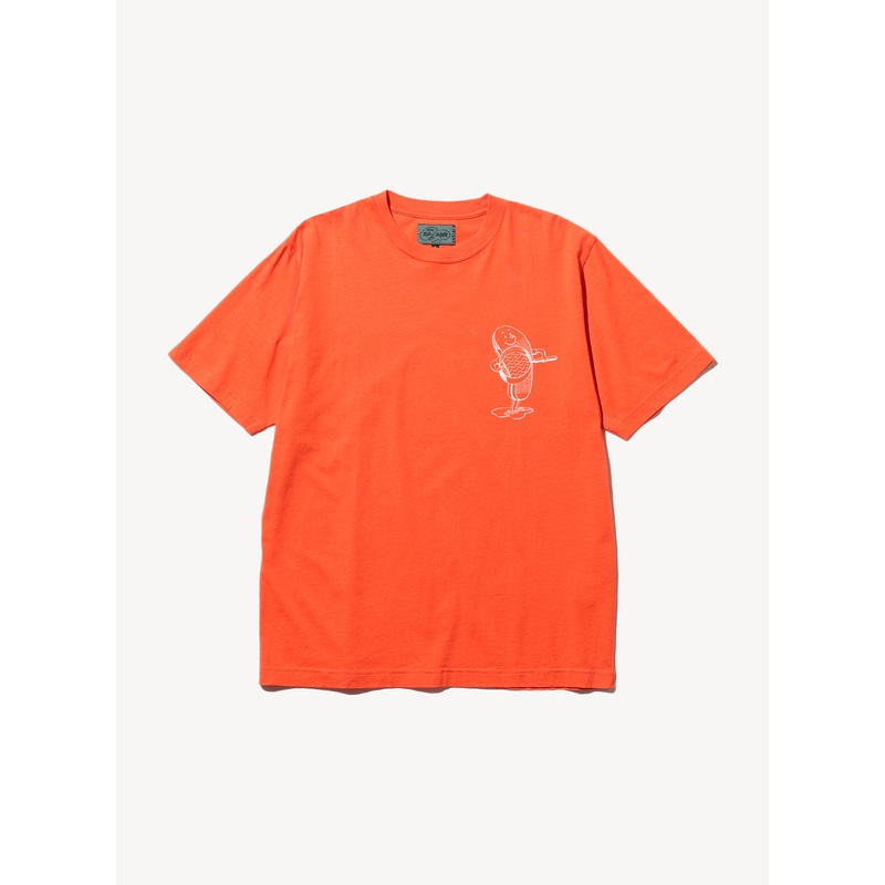 ANTI-SLIP Print Tee|Orange|S|M|L|XL
