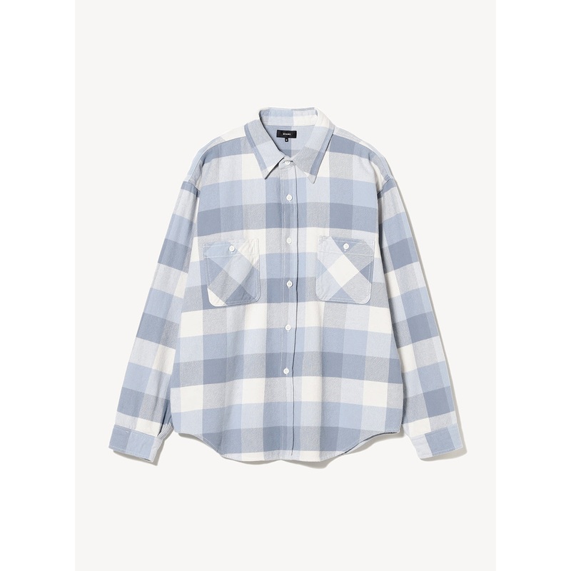 Check Flannel Shirt|Blue|S|M|L|XL