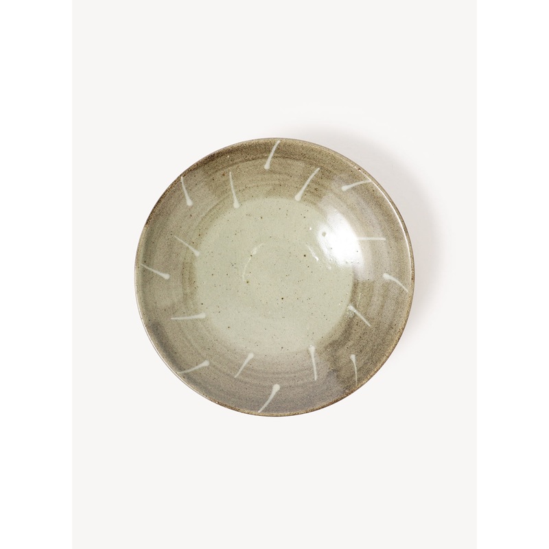 Medium Hamadagama Round Plate|White