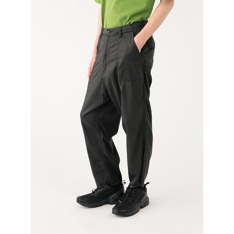 Cut-Off Baker Ankle Pants|Black|S|M|L|XL
