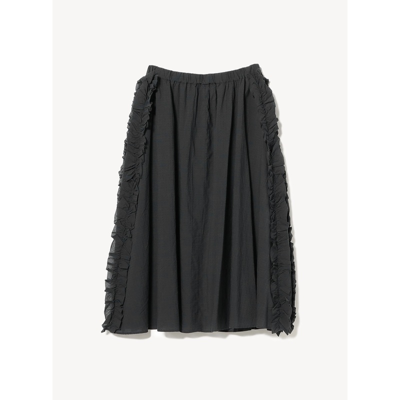 Dobby Ruffle Skirt|CHARCOAL G.|One Size