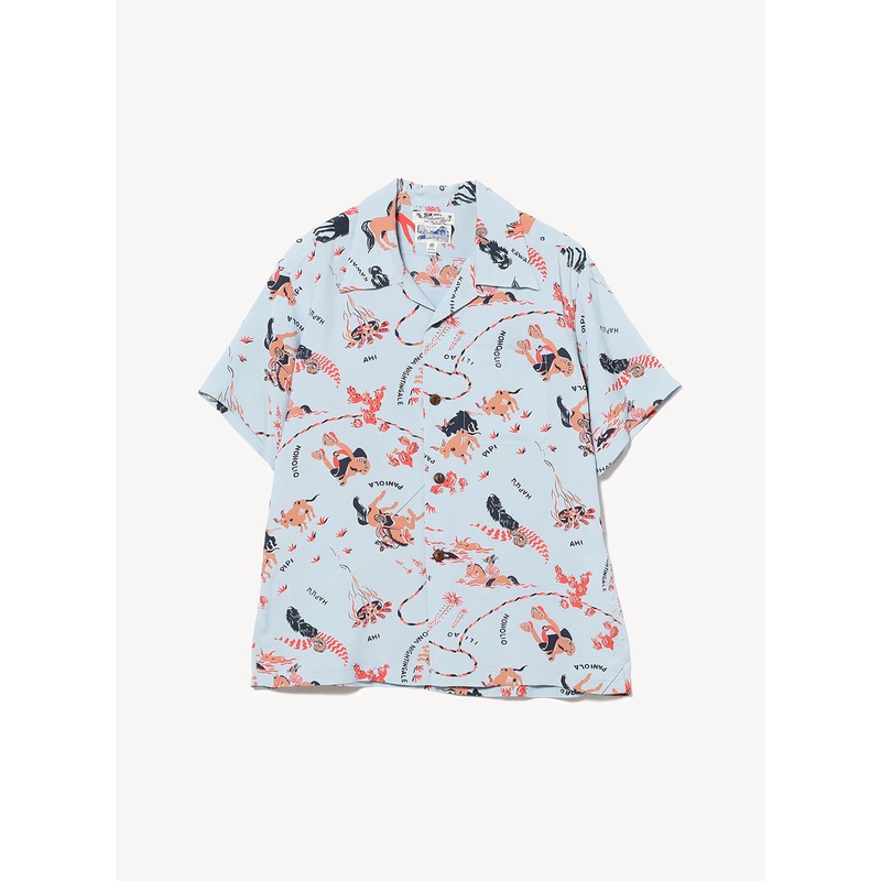 [Exclusive] SUN SURF x BEAMS Open Collar Shirt