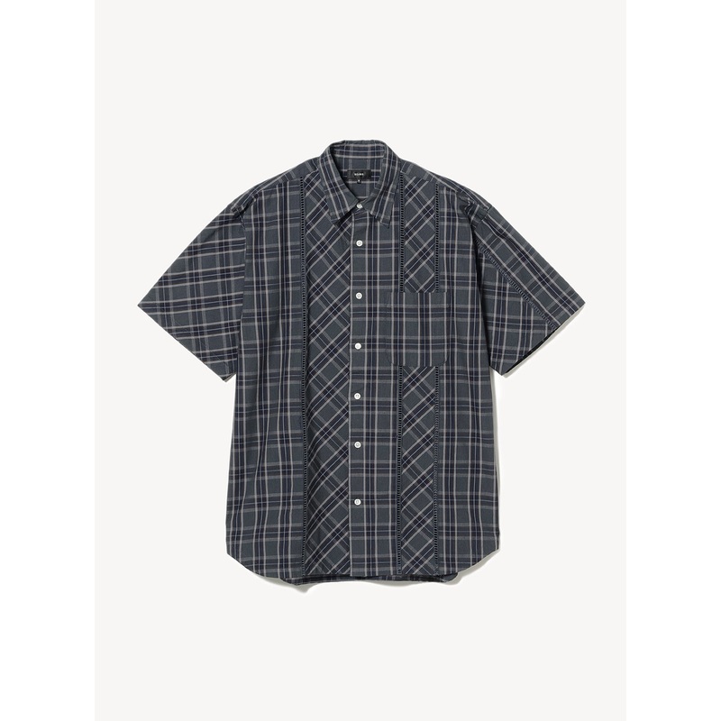 Lace Checkered Shirt|Grey|S|M|L|XL