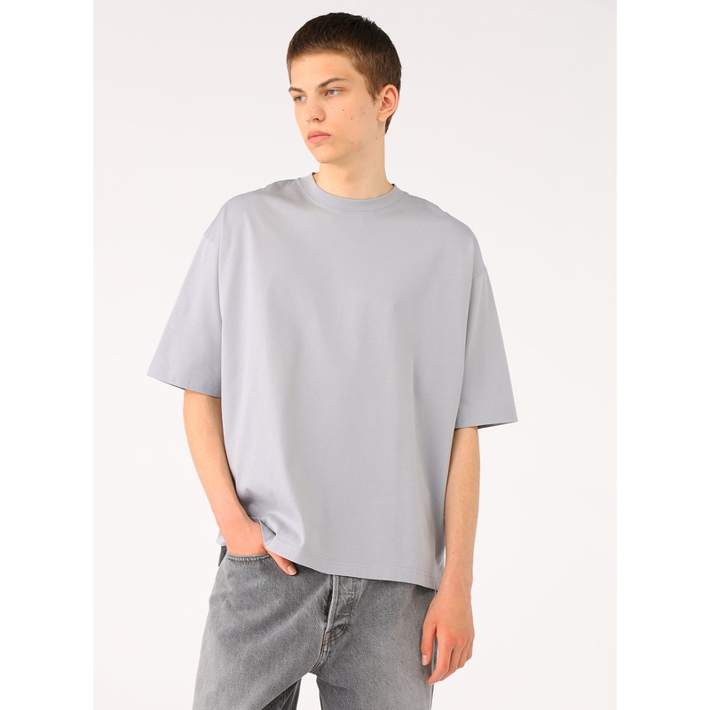 Loose Silket T-Shirt|Light Grey|S|M|L|XL