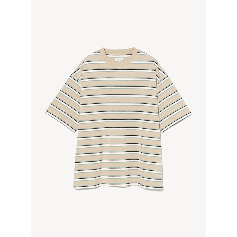 Loose Striped T-Shirt|Sand|S|M|L|XL
