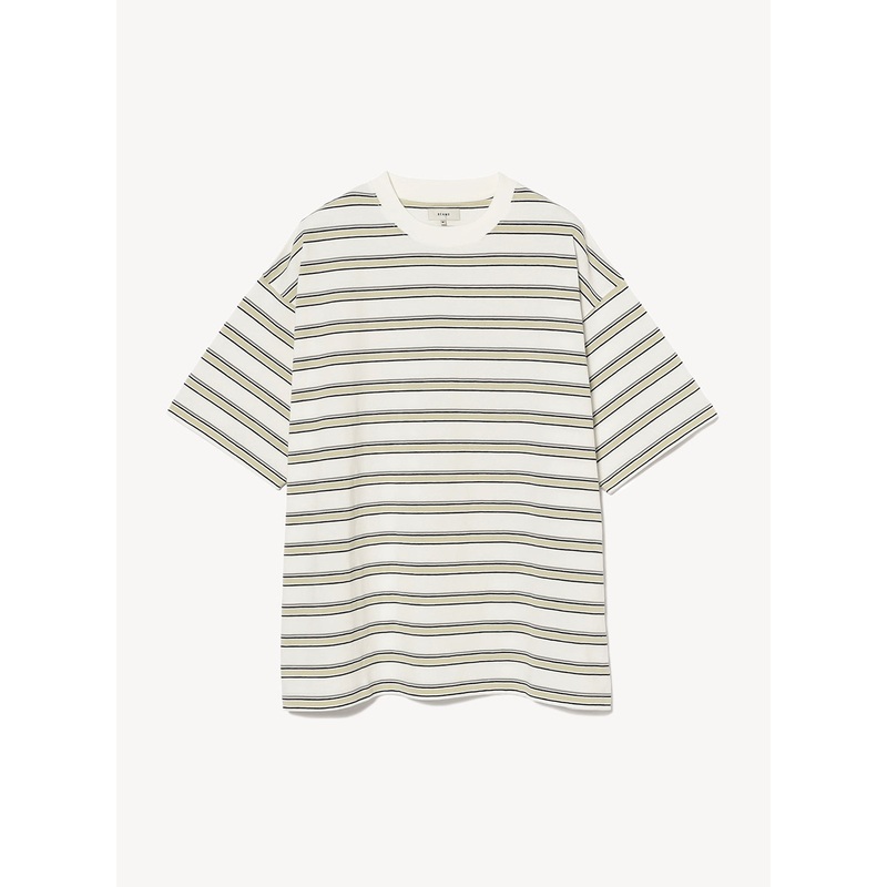 Loose Striped T-Shirt|White|S|M|L|XL