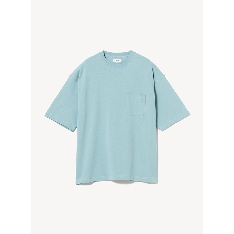 Stitching Loose T-Shirt|Sax|S|M|L|XL
