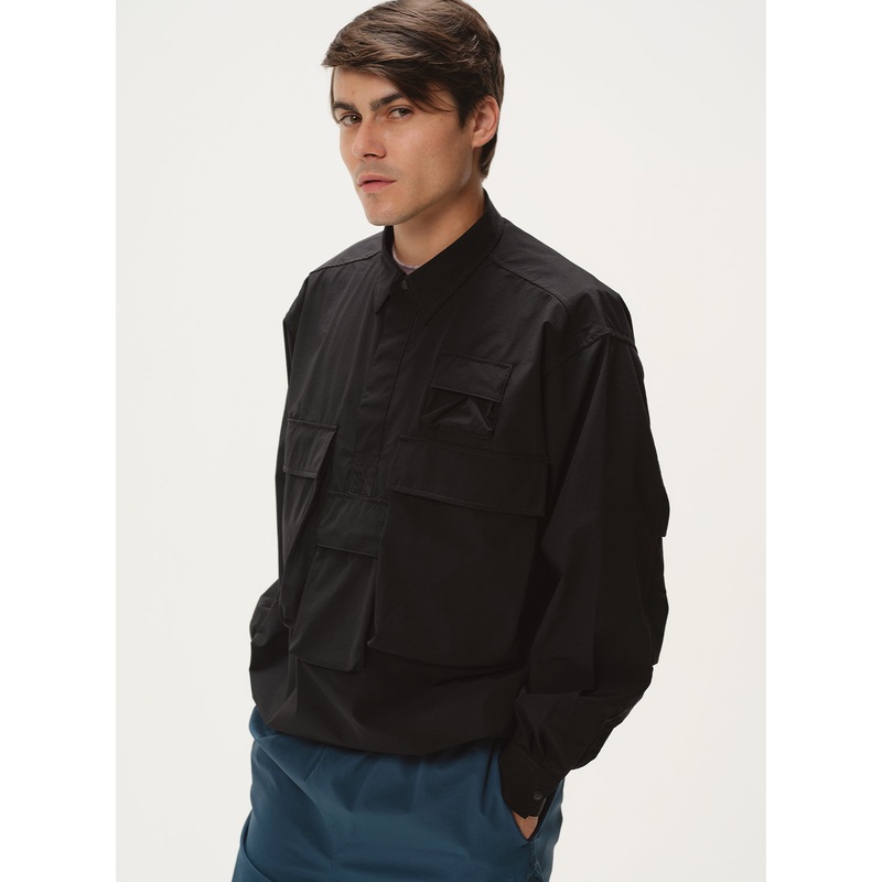 Action Pullover Shirt|Black|S|M|L|XL