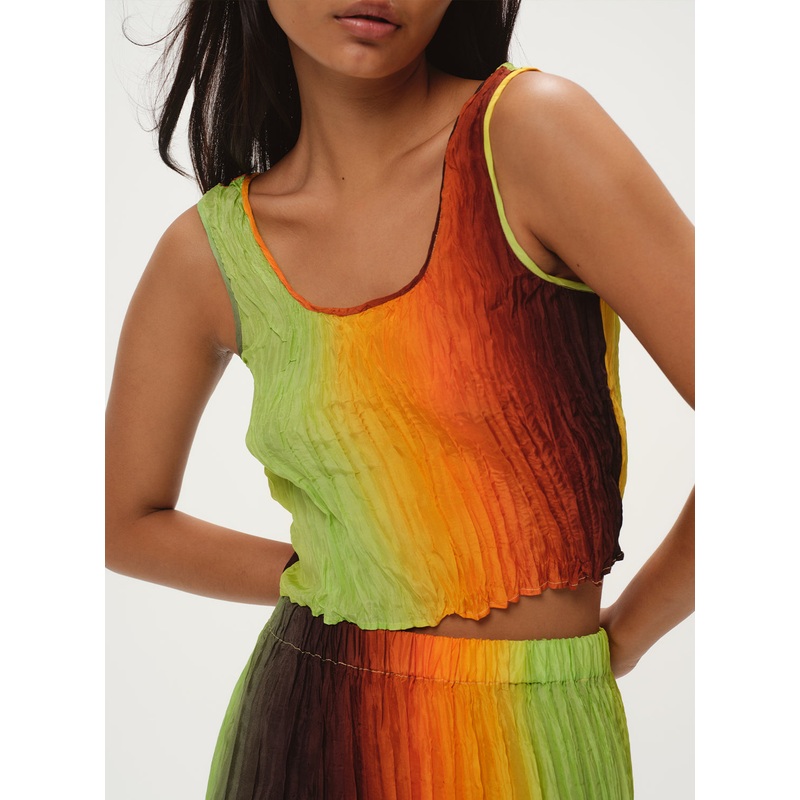 Gradient U-Neck Cropped Tank|GRADIENT|S