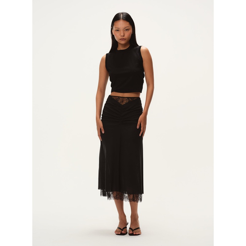 Layered Skirt|Black|36|38