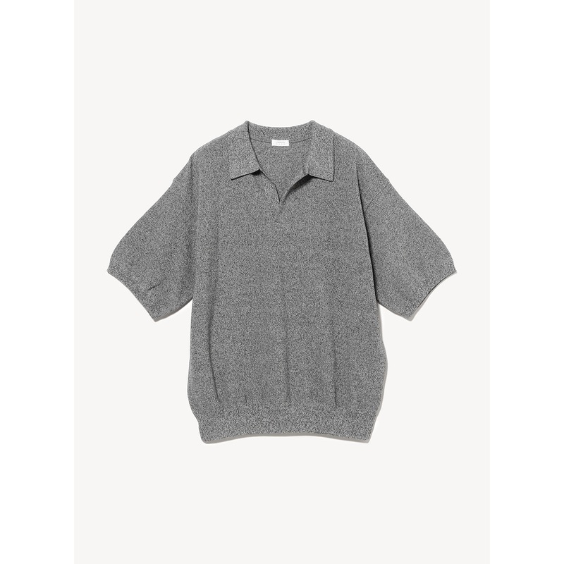 Moss Stitch Polo|DARK GRAY|M|L|XL
