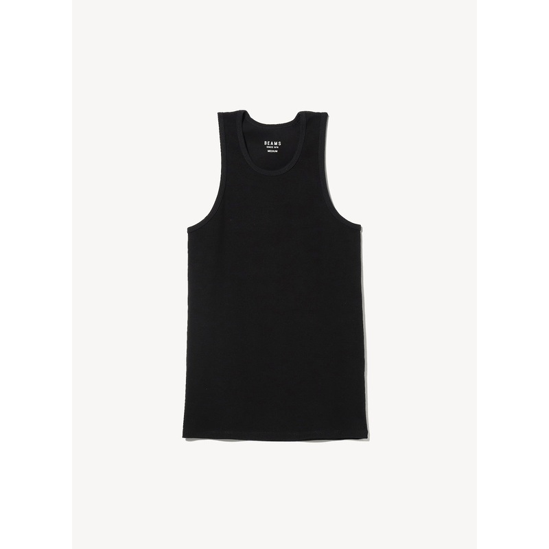 Ribbed Tank Top|Black|S|M|L