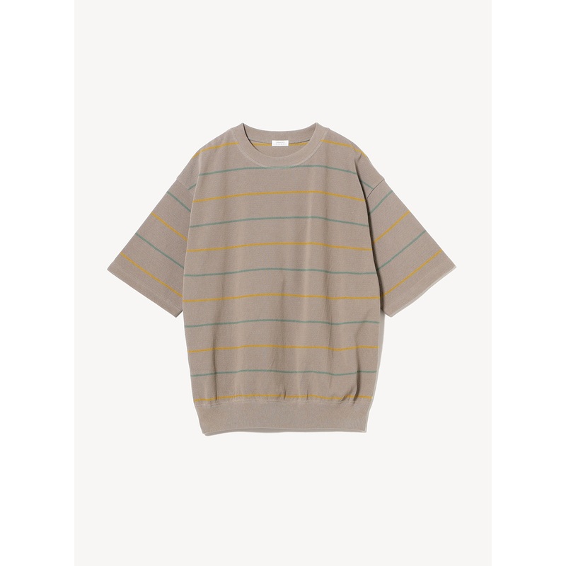 [Exclusive] crepuscule x BEAMS Piqu Border T-Shirt