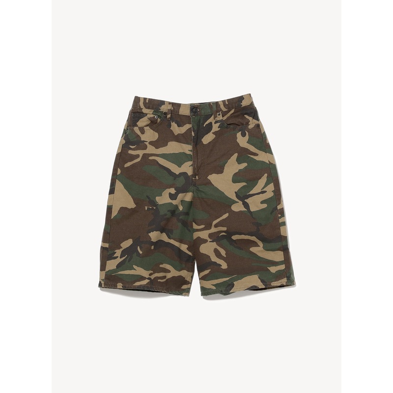 [Exclusive] orSlow  BEAMS 100 Super Dad Woodland Camo Short Pants