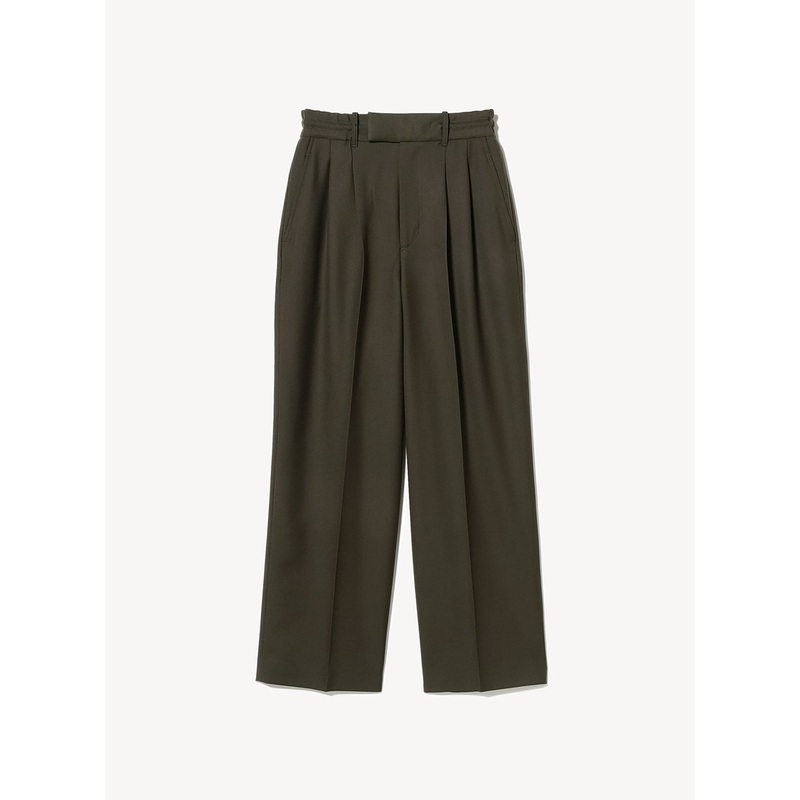 Wool Easy Pants|Khaki|2