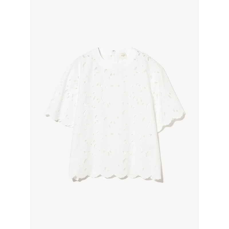 Boxy Silhouette Blouse|White|36|38