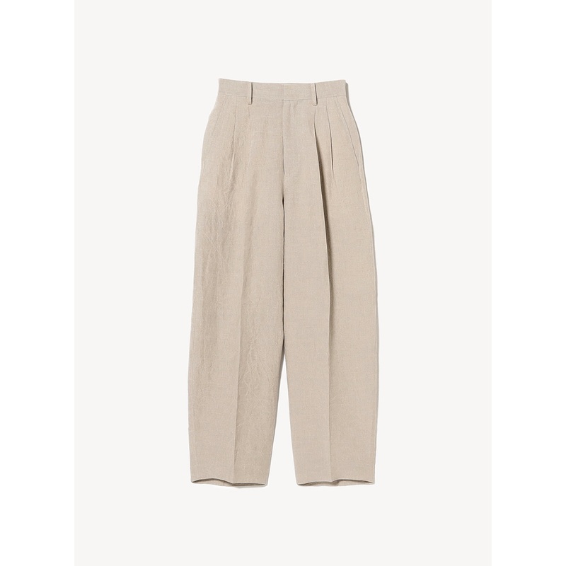 Linen Tapered Pants|Off White|36