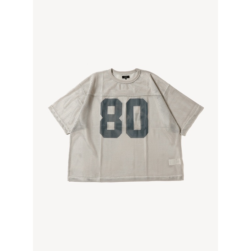 Mesh Print Tee|LT.GREY|S|M|L|XL
