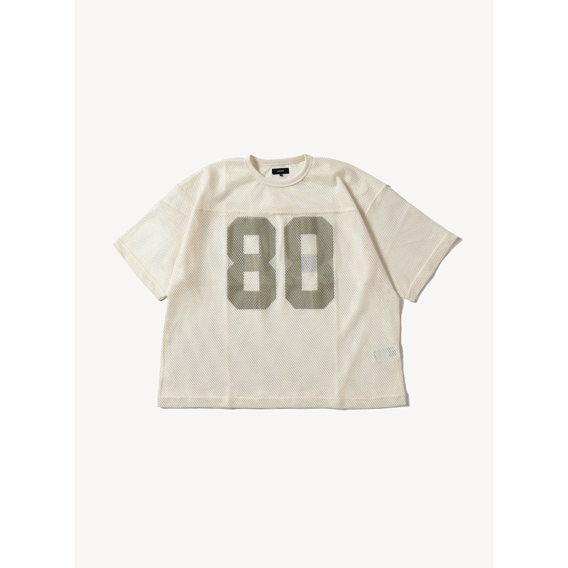 Mesh Print Tee|Natural|S|M|L|XL