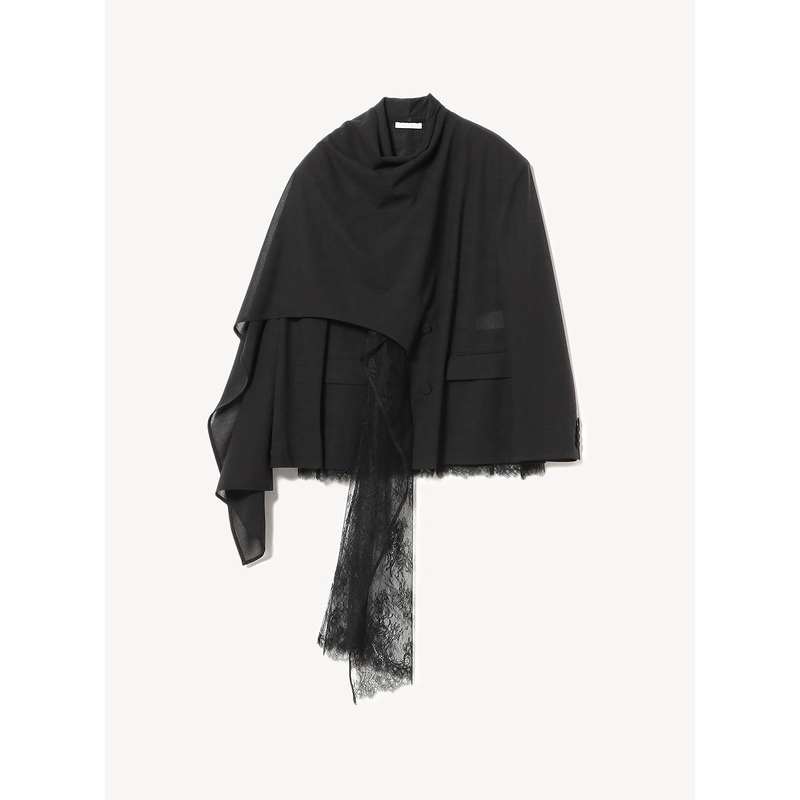 Scarf Blazer|Black|34