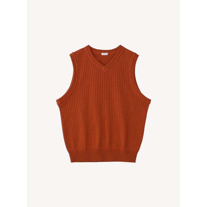 Stripe Mesh Vest|Orange|M|L|XL